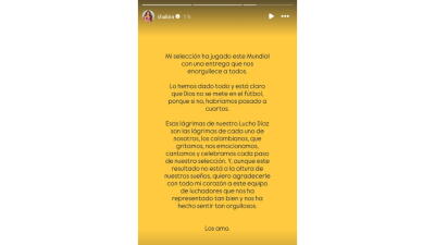 “Dios no se mete en el fútbol”: Shakira tras eliminación de la Selección Colombia del Mundial
